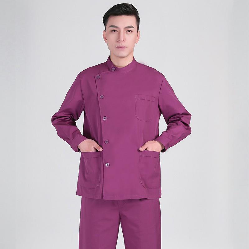 Women's Short Sleeve & Long Sleeve Dark Green Nurse Uniform Set