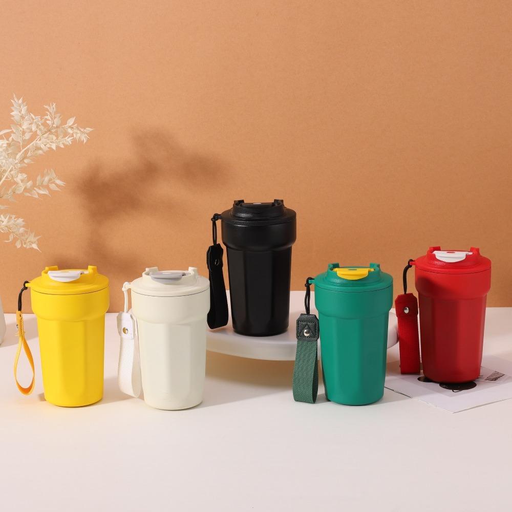 

Large Capacity Eight-Angle Coffee Cup Stainless Steel Vacuum Insulated Cup Outdoor Travel білий
