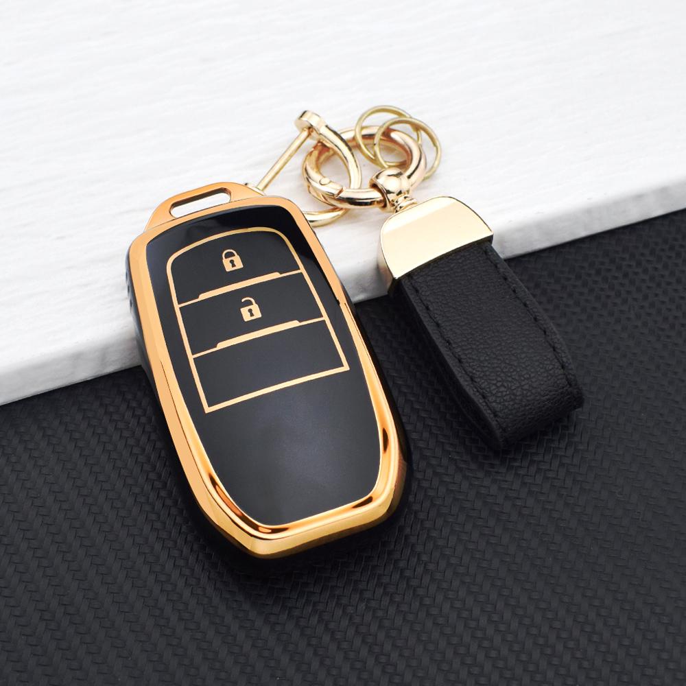 TPU Anti-Scratch Remote Car Key Case Cover for Toyota CHR Hilux Fortuner Land Cruiser 200 Camry Corolla Crown RAV4 Highland