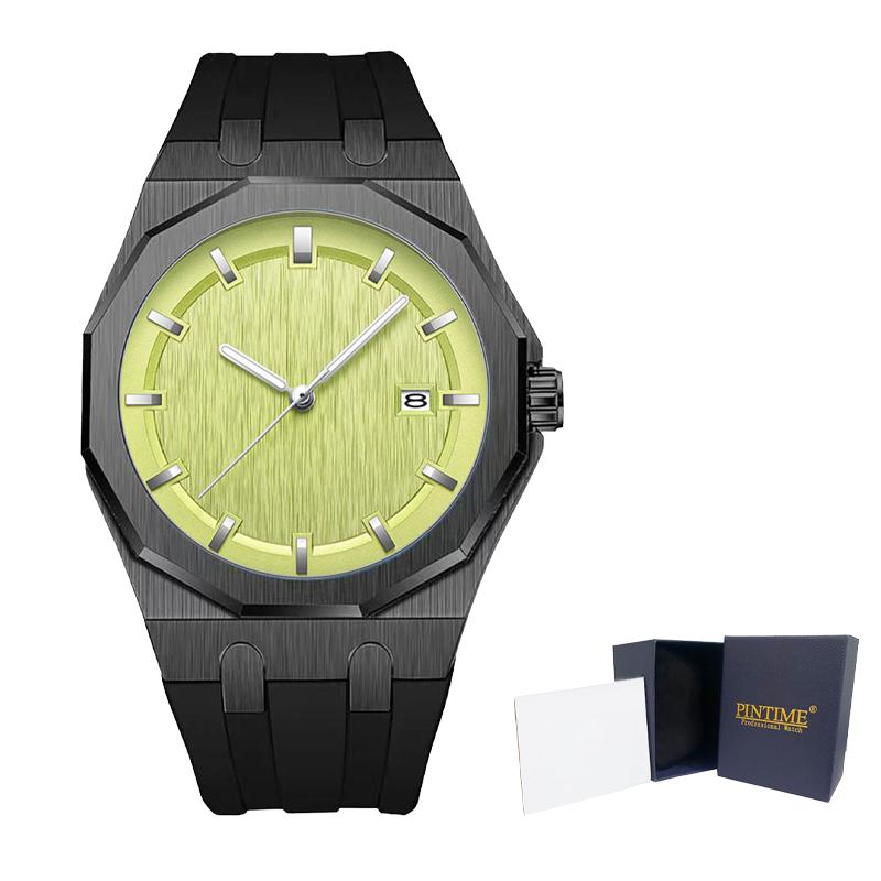Fashion Minimalist Men's Quartz Watch Casual Silicone Strap Wristwatch for Men Reloj Hombre