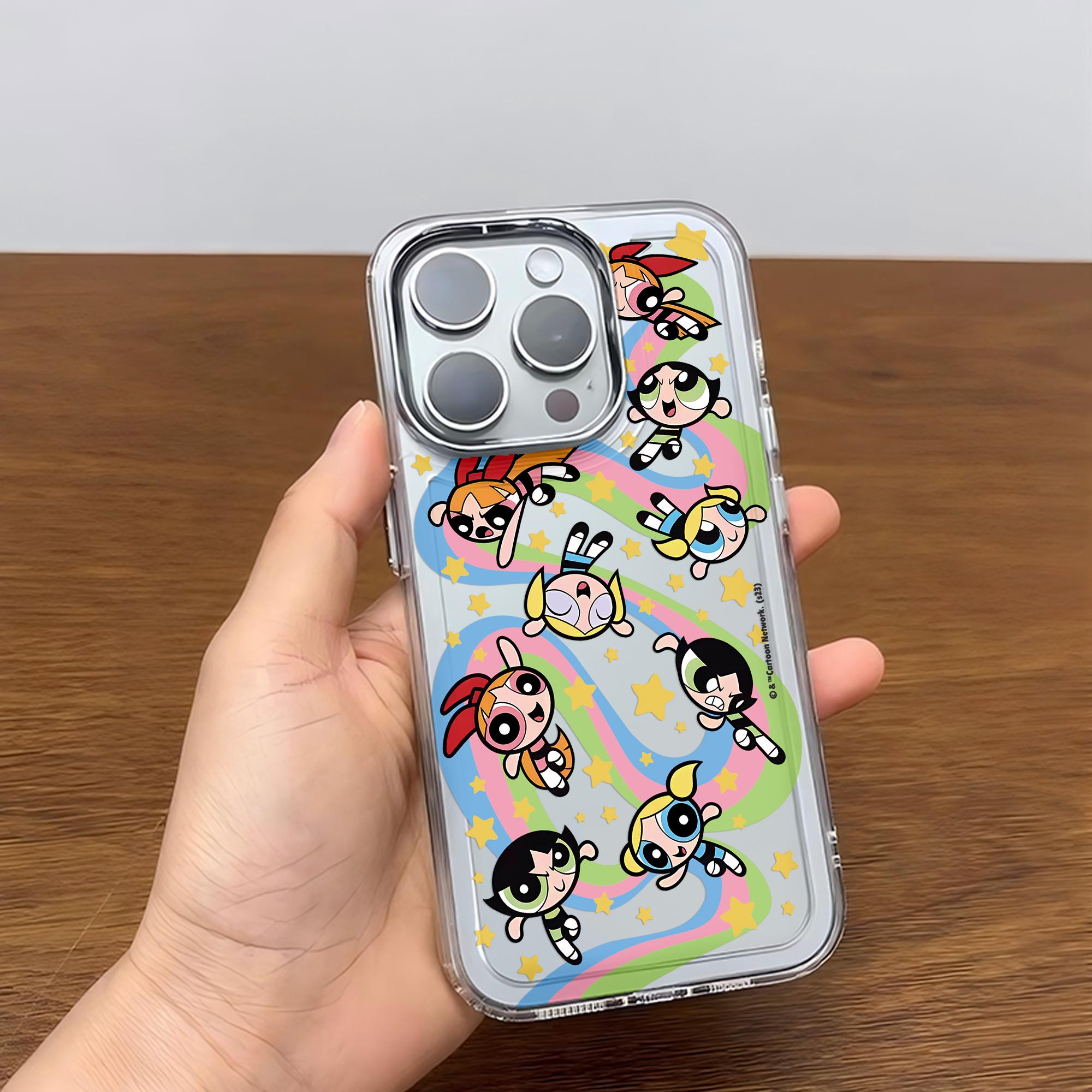

Мультяшный Чехол для Телефона P-Powerpuffs Cute G-Girls для Samsung Galaxy S25 S24 S23 S22 S21 S20 Note20 Ultra Edge Plus 4G 5G Мягкая Крышка Samsung S25 Plus 5G