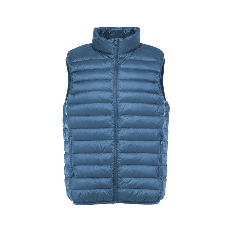 Men's High-End Lightweight Down Vest - Stand Collar, Short Style, Warm Inner Layer for Autumn and Winter