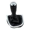5-speed PU Leather Gear Shift Knob for Renault Clio 4 Models from 2012 To 2019