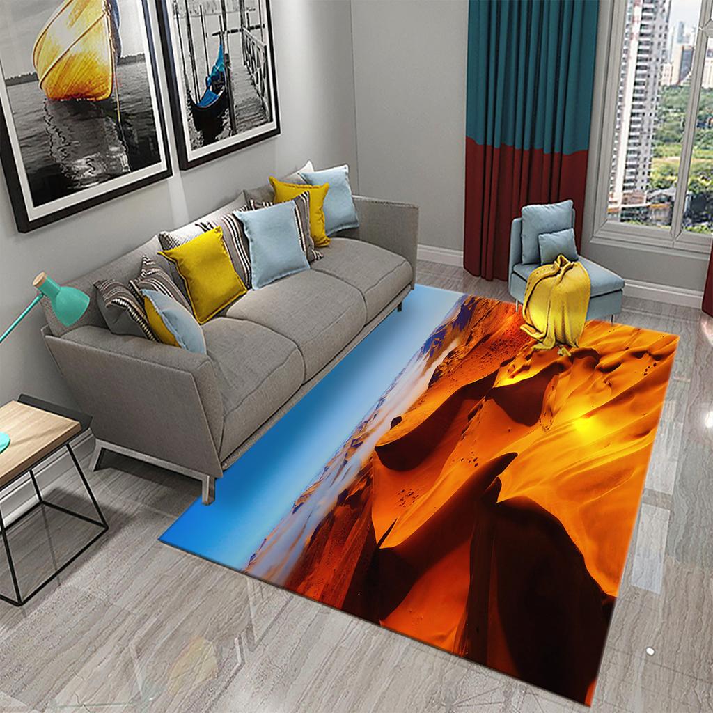 Seaside Sand Carpet Shell Starfish Beach Mat for Bathroom Toilet Entrance Non-slip Area Mats Living Room Kids Bedroom Decor Rugs