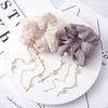 Neue Damen Perlen Strass Haargummi Scrunchie Quaste Chiffon Dickdarm Elastische Haar Bänder Schleife Pferdeschwanz Haar Zubehör