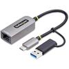 Adaptateur Réseau - STARTECH.COM - USB-C Vers Ethernet - 2.5GbE - USB-A - Compact