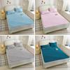 Latex Bed Sheets Bed Cover Washable Non-Slip Solid Covers Solid Color Mattress Topper Summer Bedspread For Bed Summer Dust Mat