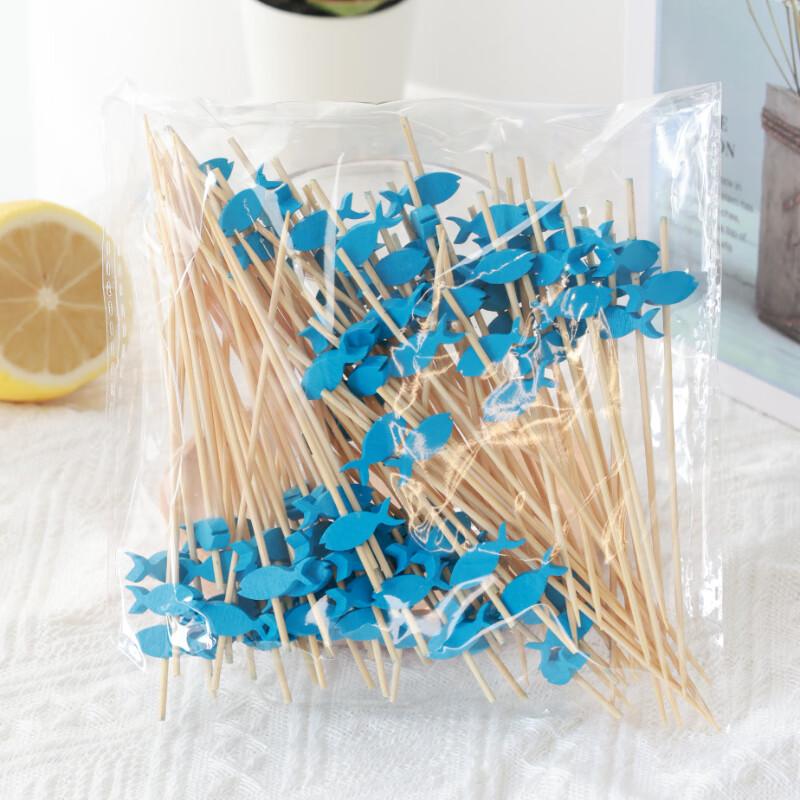 ZISIZ Disposable Bamboo Fruit Picks