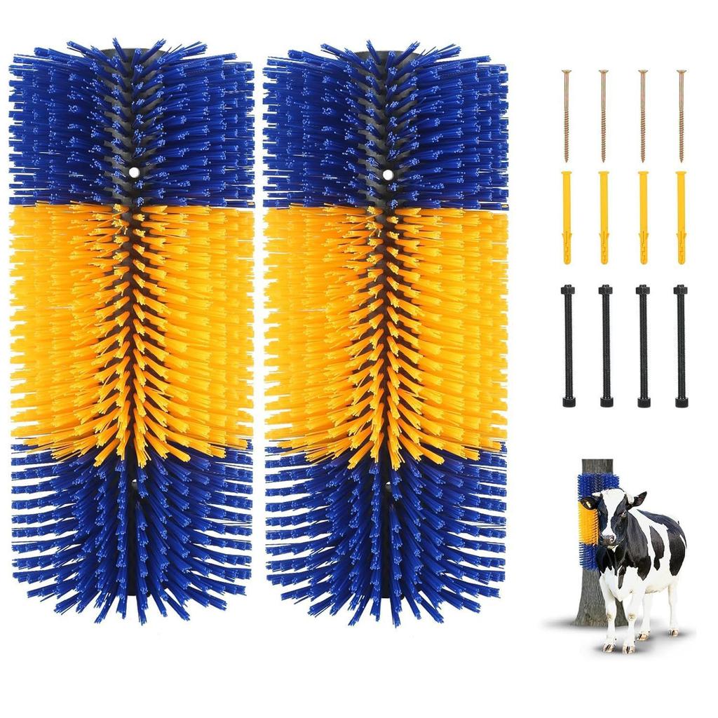 Cow and Horse Livestock Massage & Cleaning Brush