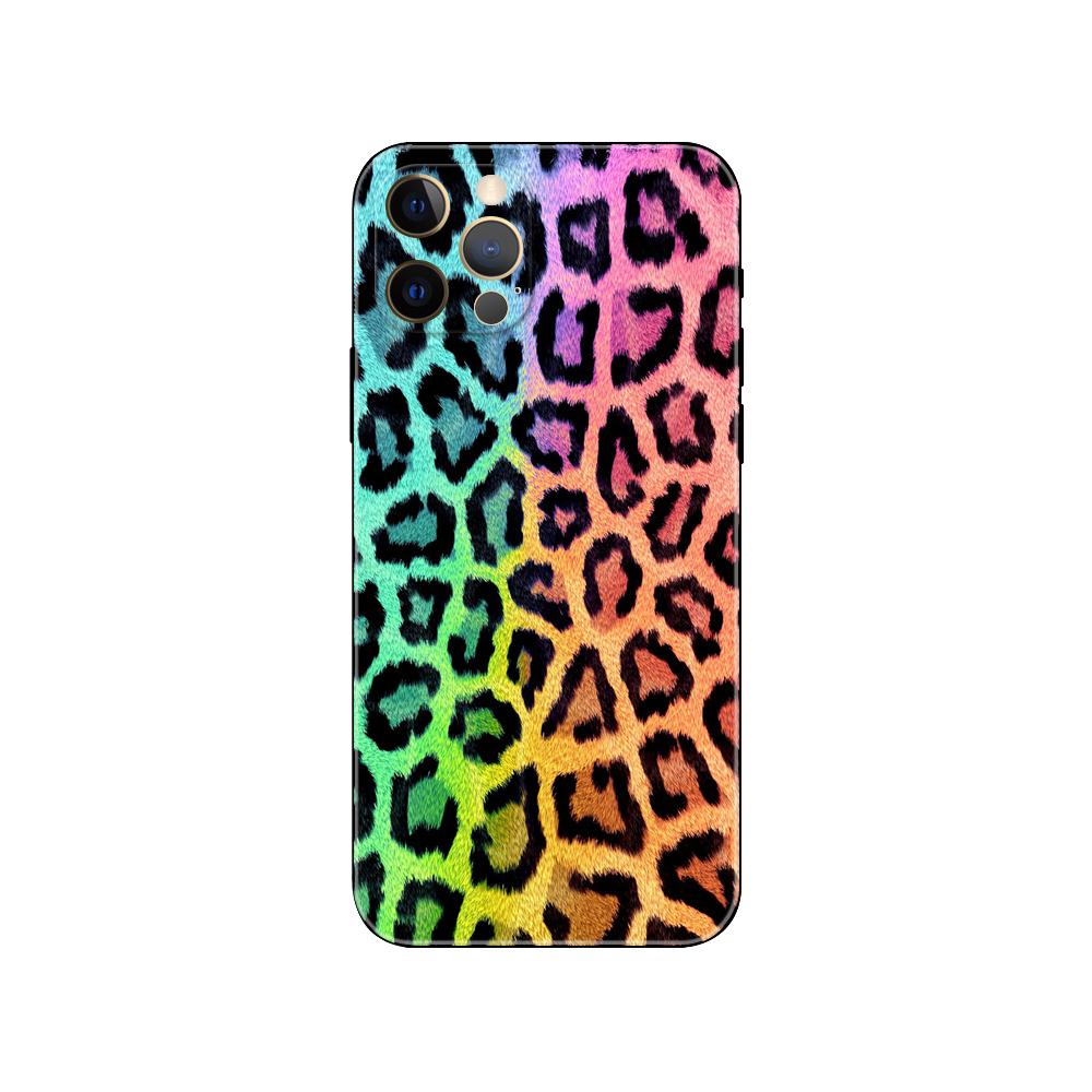Tiger Leopard Print Panther Phone Case for Iphone 5s 2020se 6 6s 7 8 Plus X 10 XR XS 11 12 13 Mini Pro MAX Black Tpu Back Cover