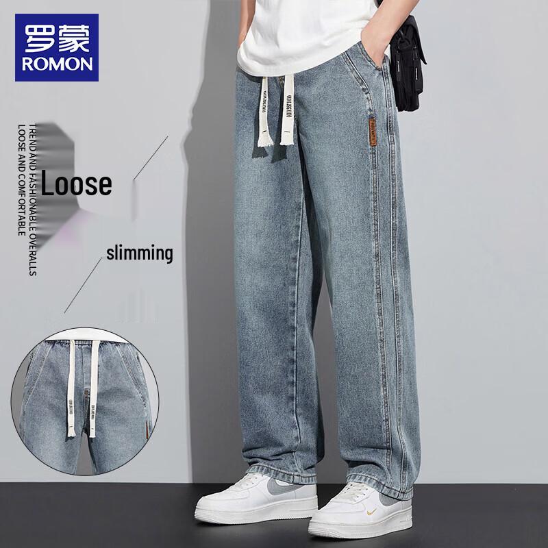 ROMON Men s Loose Fit Vintage Straight Leg Jeans 2XL
