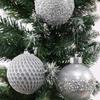 6pcs 8CM Christmas Ball Set Shatterproof Electroplating Ball  New Year