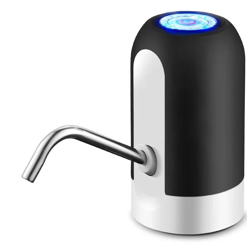 Distributeur d'eau Garrafon Boissons Articles Recharge Cuisine Automatique Électrique Portable Ustensiles de Boisson Ménage USB Pompe pour Bidon Outils de Bar noir