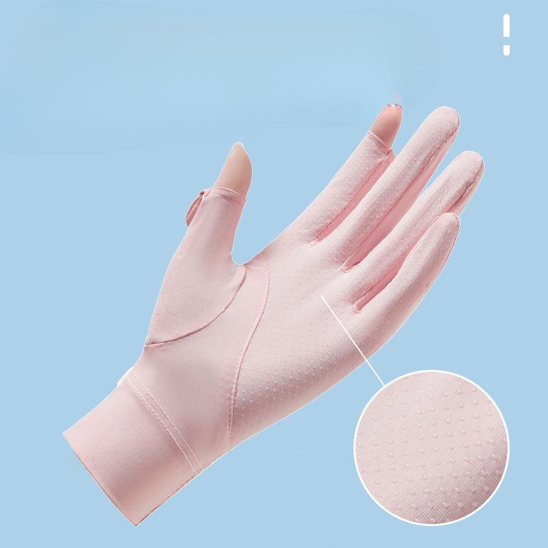 Sunscreen Gloves for Women with Ultraviolet Rays Summer Electric Car Anti Slip Thin Touch Screen Riding Sunscreen Gloves for Women