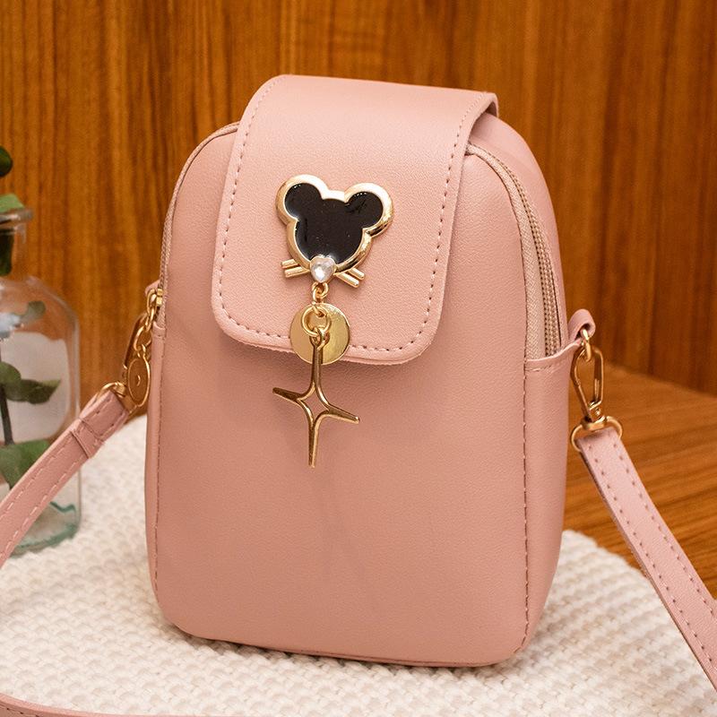 Ladies Bag New Cute Girl Mobile Phone Bag Fresh and Sweet Beautiful Woman Shoulder Messenger Bag