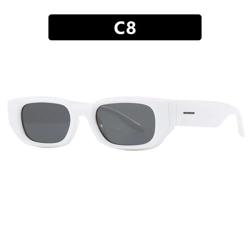 Fashion Square Small Frame Sunglasses Retro Brand Designer Sun Glasses Uv400 Shades Eyewear Men Goggles Trendy Glasses