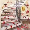 84Pcs Halloween Decorations Handprint Footprint Stickers Clings Decals Window Bathroom Floor Restroom Zombie Decorations Halloween Party Decor,8