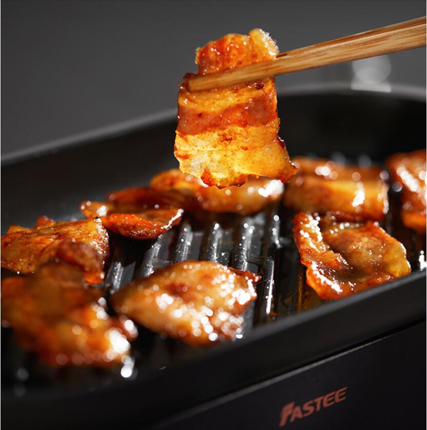 220 В Электрический гриль-барбекю с антипригарным покрытием — фото 6