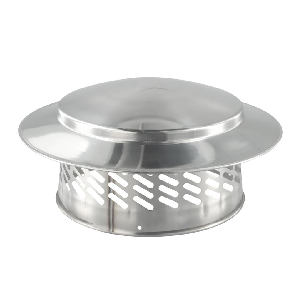 80/110/160/200mm Stainles Steel Chimney Cap Round Ducting Ventilation Exhaust Cover Roof Pipe Exhaust Hood Vent Cap