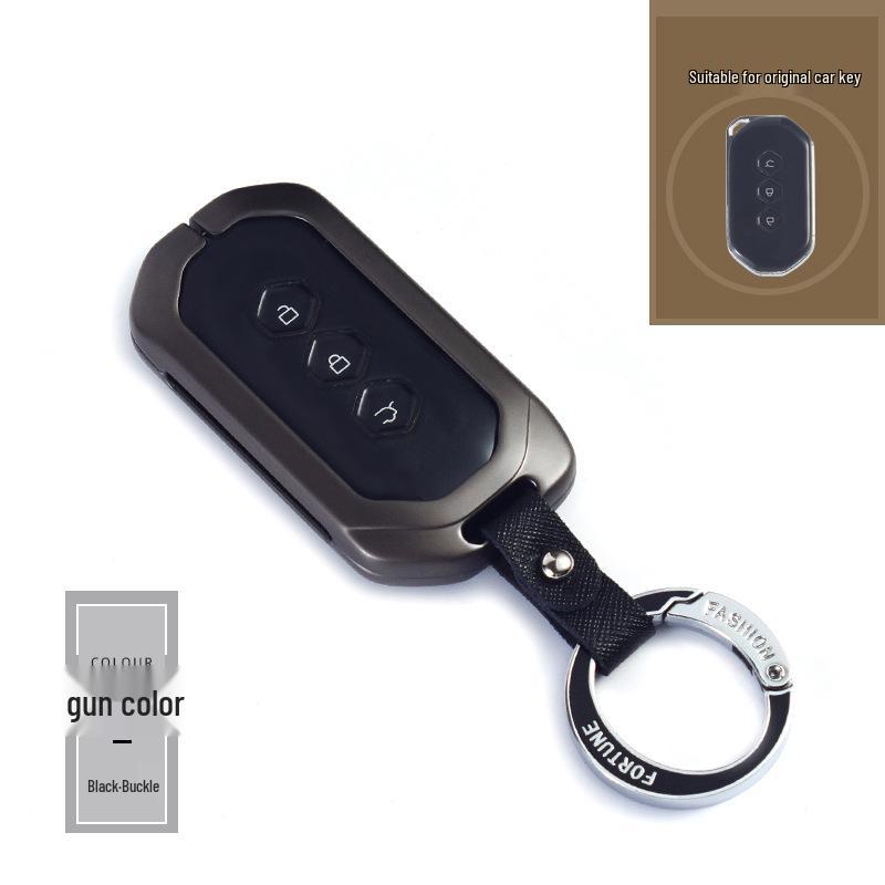 Wuling Capgemini Car Key Premium Metal Protective Case with Buckle