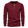 Men's Casual Corduroy Long Sleeve Slim Fit T-Shirt