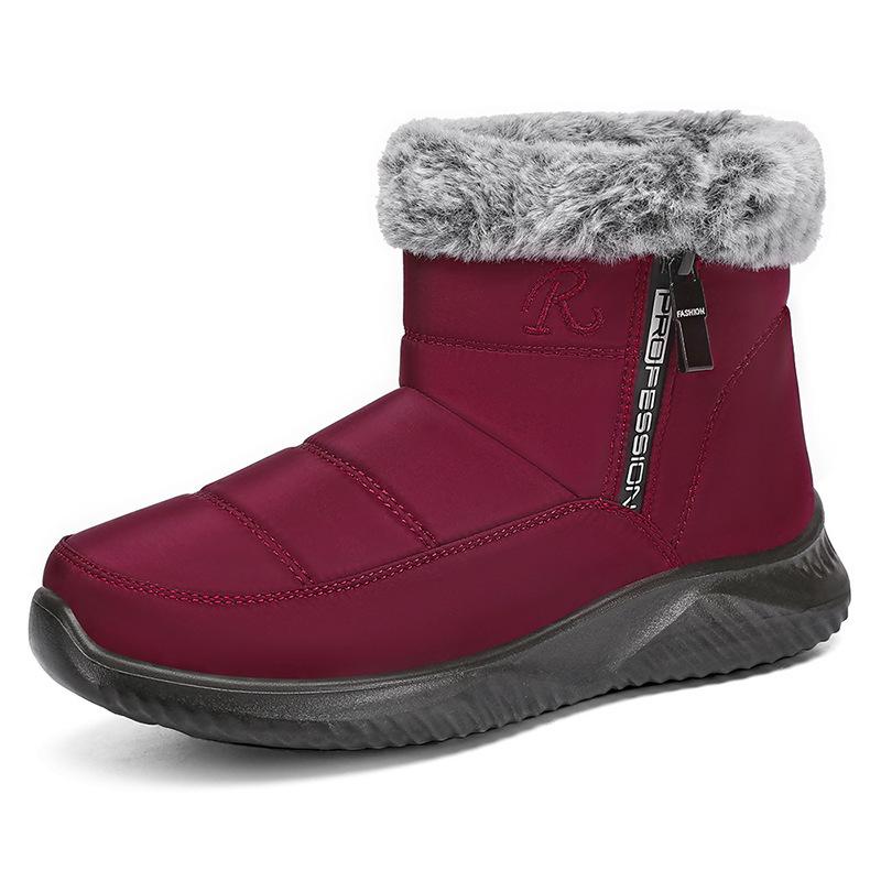 Women’s Casual Non-Slip Flat Shoes Female Soft Lightweight Thickening Boots Plugging Warm Comfortable Shoes For Winter