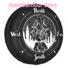 Forest Mountain Landscape Spare Tire Cover for Jeep Grand Cherokee Compass 4WD 4x4 RV Car Wheel Protector 14" 15" 16" 17" Inch