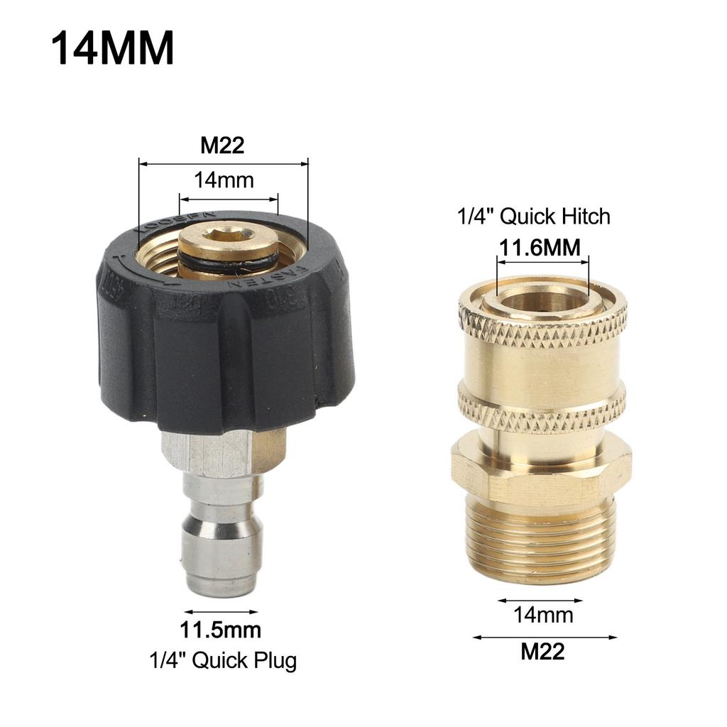 Swivel Coupling Adapter M22 Quick Connect 5000PSI for High Pressure Cleaners