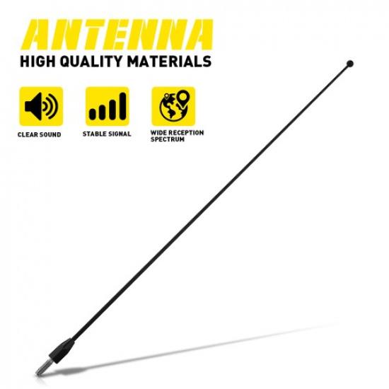12" Black Stainless Antenna Mast Power Radio AM/FM For FORD TAURUS 1986-09 New B