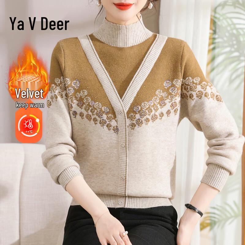 Yalu Women s Plush Warm Base Layer Sweater XL