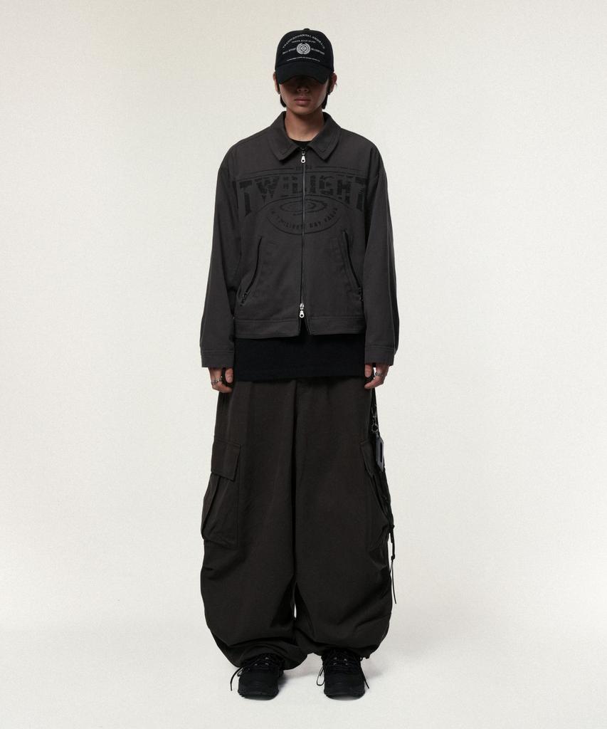 IDWS Andy Twill Balloon Cargo Pants Charcoal
