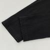 RAGNE KIKAS for Yohji Yamamoto NV-T33-078 Black Asymmetrical L/S Cut and Sew tops 2 blackUsed
