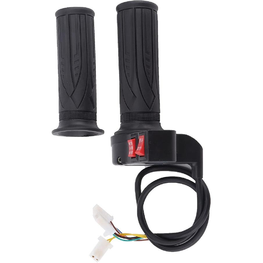 Universal Electric Bicycle Throttle Handle, 3-Speed Adjustable with Forward/Reverse Control for