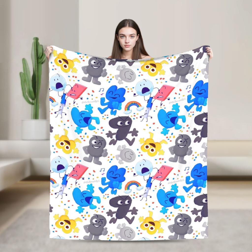 Blanket Fleece All Season Cartoon Multi-function Super Soft Throw Blankets for Bed Bedroom Rug Piece