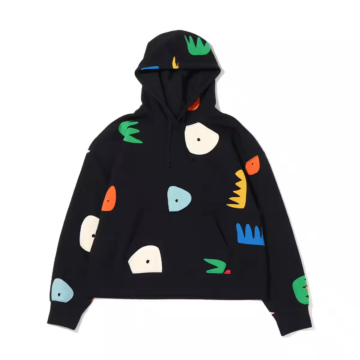 

Женские флисовые худи с принтом граффити Jordan, черные, DQ4606-010 M