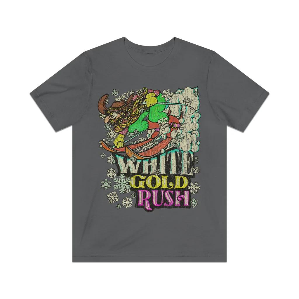 

White Gold Rush 1982 Vintage Men s T shirt 3XL