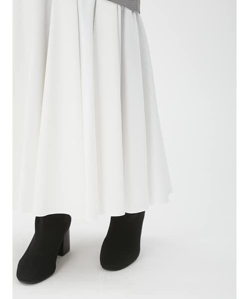 FRAY I.D. Women's Ruffle Hem Combi Mermaid Skirt FWFS225021 CHECK 1