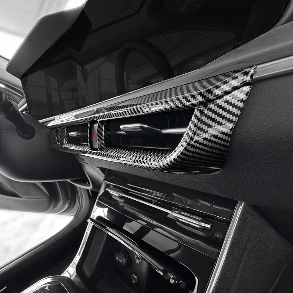 YOUTOOCAR Center Console Air Vent Cover Trim Compatible with Kia K5 2021-2024 Accessories (Black)