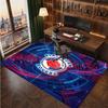 Blackburn Rovers Football Print Crystal Velvet Rug, Comfortable Water Absorbent Non Slip Indoor Floor Carpet