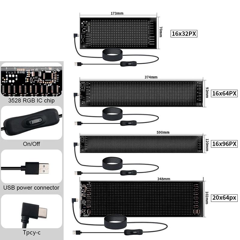2PCS Devil LED Eyes For Truck Car Window Flexible LED Display Screen Panel Demon Dynamic Big Eye Lights animated eyes for car