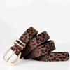 Elegant Metal Buckle Retro Women's Belt Leopard Print PU Leather Waistband Belts All-match Matching Jeans, Dresses & Casual Wear