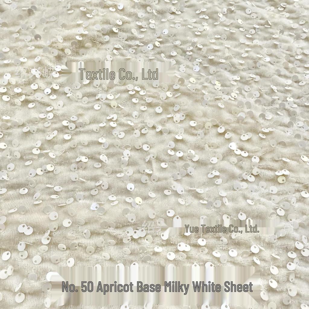 „50-kolorowa 5-milimetrowa flanelowa tkanina z cekinami: Elastyczna, haftowana na odzież damską i obuwie"