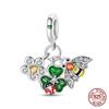New 100% 925 Silver Pumpkin Car Princess & Cactus Pendant Fit 925 Bracelet Jewelry Making Women Gift