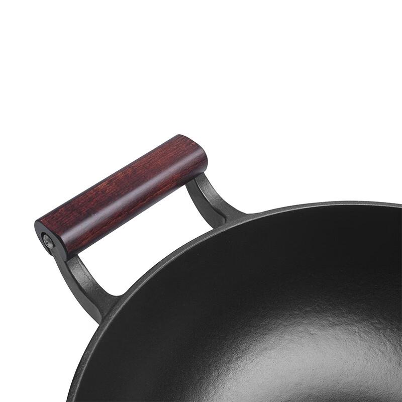 Jill May Whirlwind 32CM Cast Iron Double-Handle Wok
