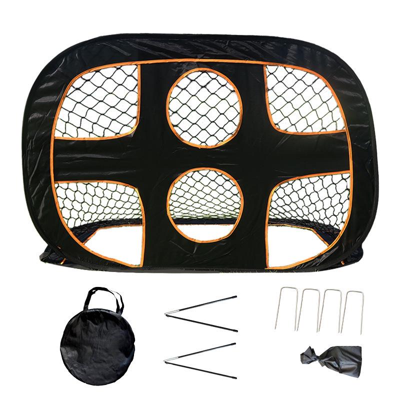 Portable Folding Double-Sided Kids  Soccer Goal: Outdoor Training Net