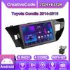Android Car-Play Car Radio For Toyota Corolla 2014-2016 Multimedia Player Head Unit Stereo GPS Navigation BT WIFI,2+64GB