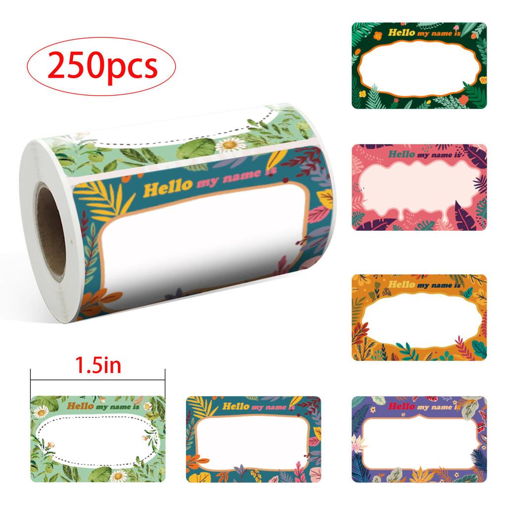 

Unique Xh079 Printed Colorful Cartoon Name Labels For Handcrafted Wrapping Gift