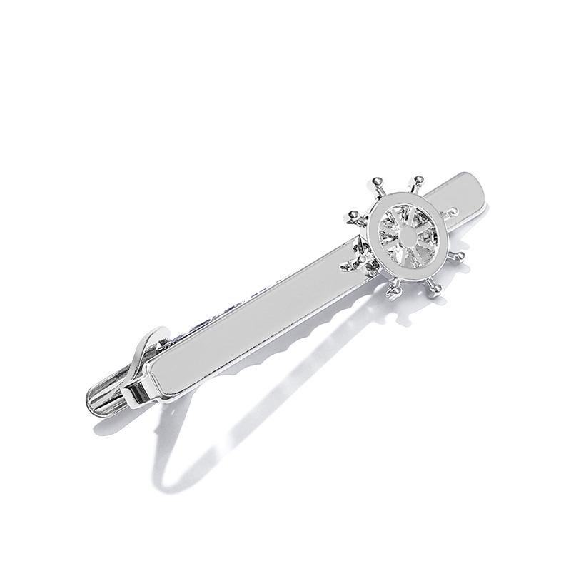 Men's quality business tie clip, professional collar clip, boat anchor and rudder type, simple and personalized accessories, European and American