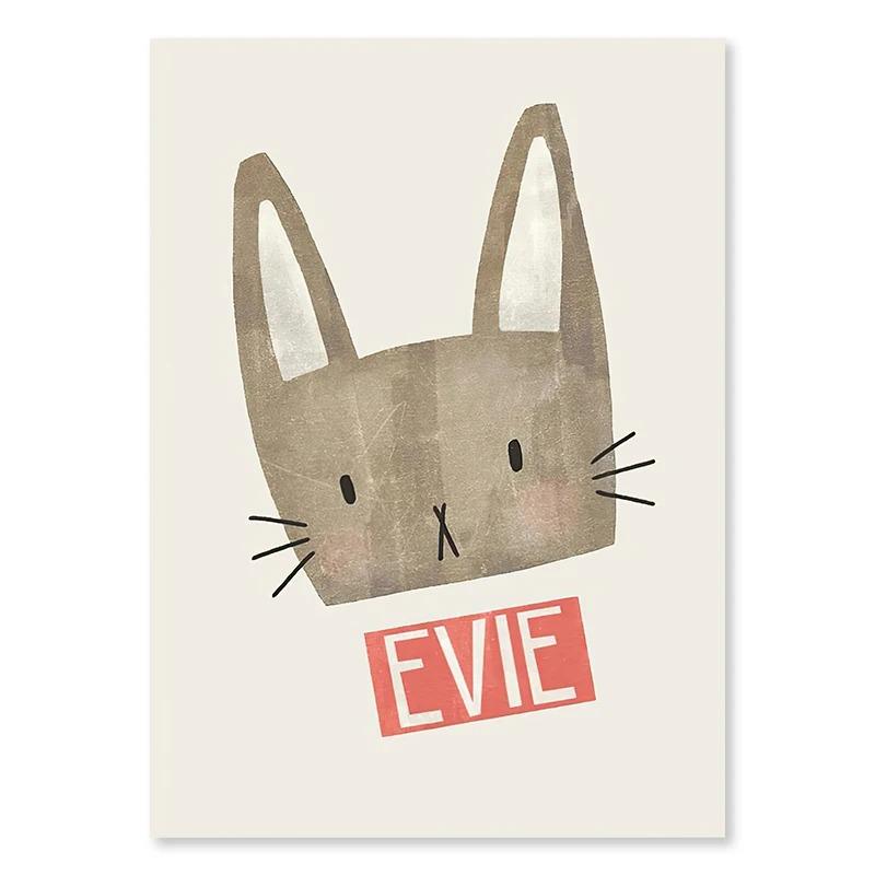 Nordic Cartoon Lion Rabbit Mouse Goose Duck Wall Art Canvas Painting Nursery Poster and Prints Pictures Baby Kids Room Decor