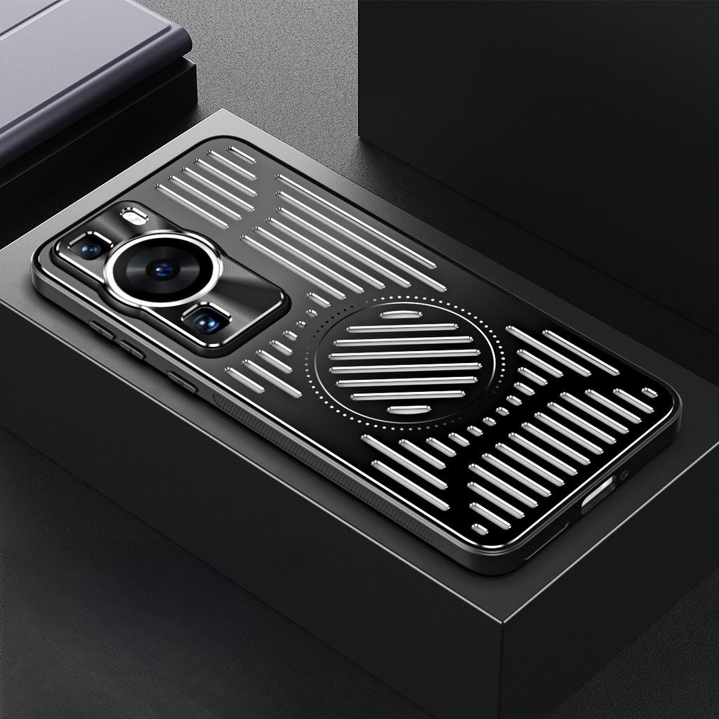 Magic7 Handyhülle Metall Wärmeableitung Huawei Mate60PRO Auto Magnetische Schutzhülle Pura70pro